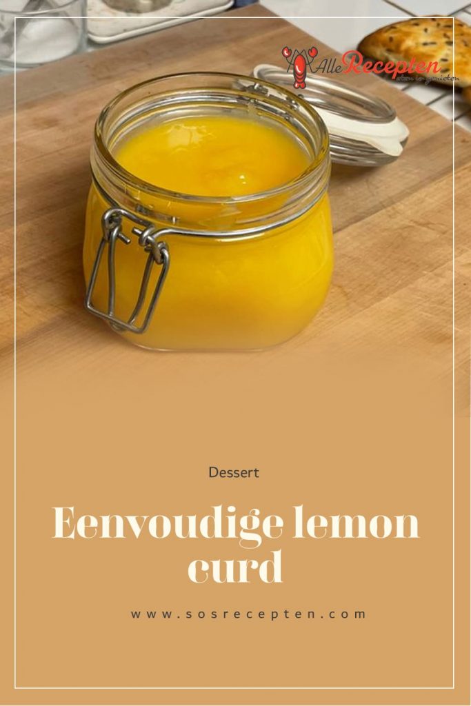 Eenvoudige lemon curd