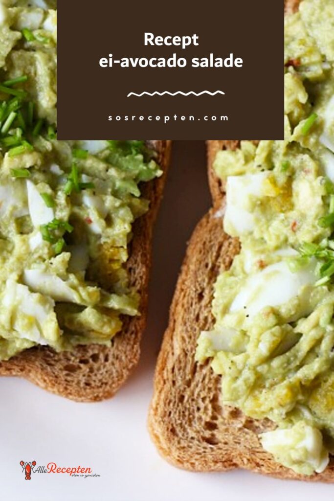 Recept ei-avocado salade