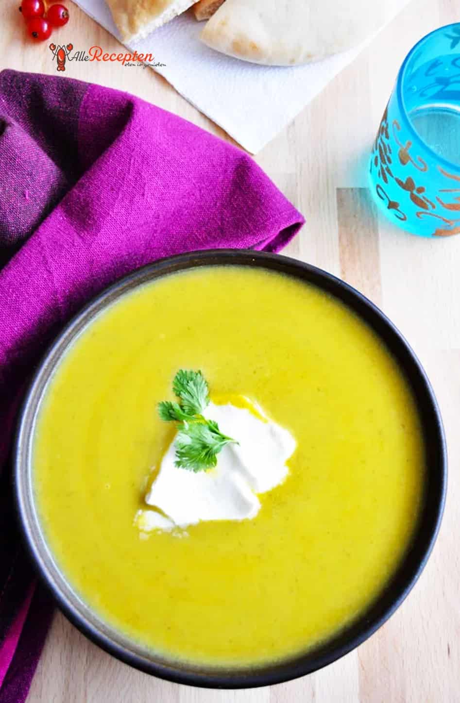 Recept Pompoensoep indian style Sos Recepten